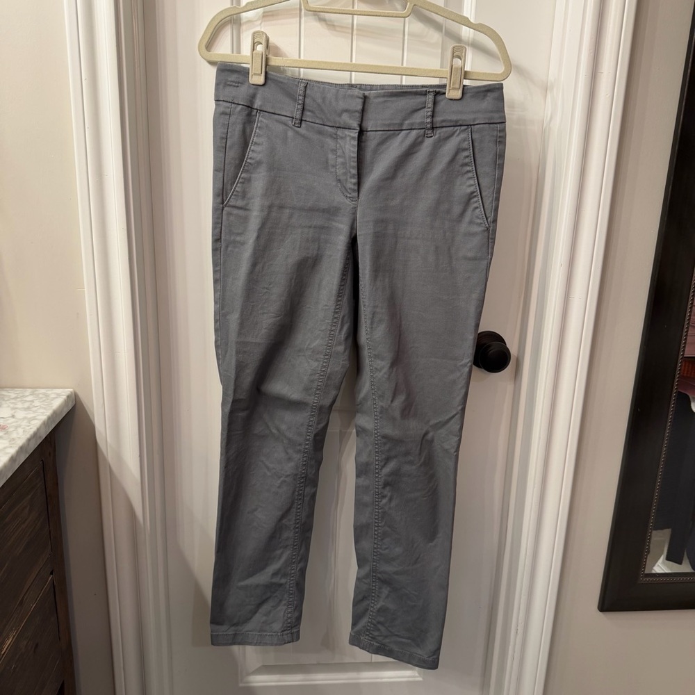 LOFT gray ankle pants; size 2